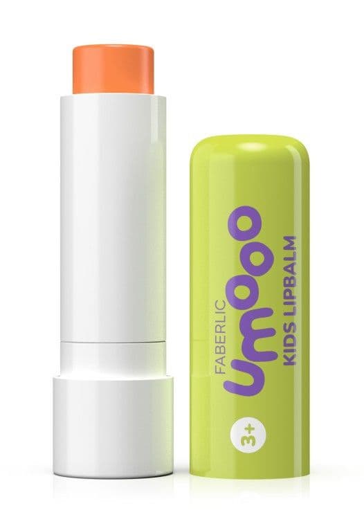 Детский бальзам для губ со вкусом апельсина «Umooo 3+» Faberlic