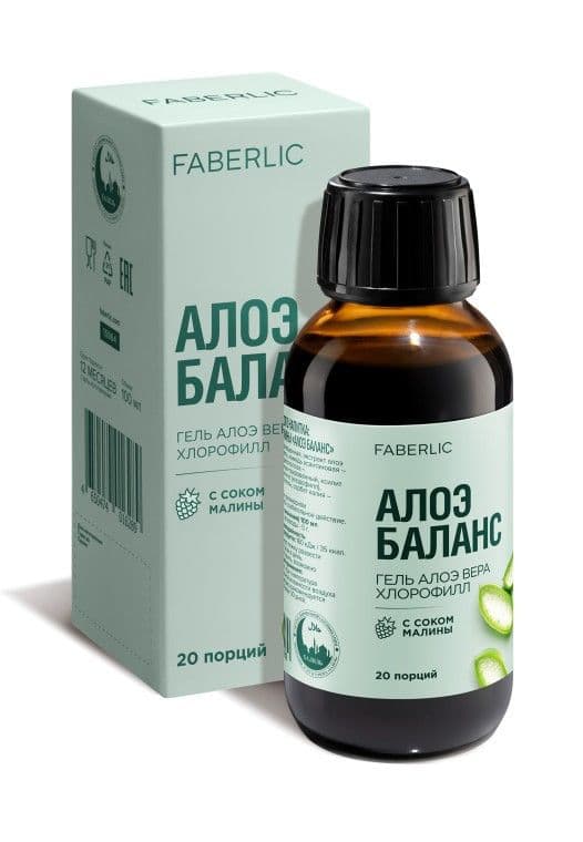 Питьевой гель с соком малины «Алоэ Баланс» Faberlic