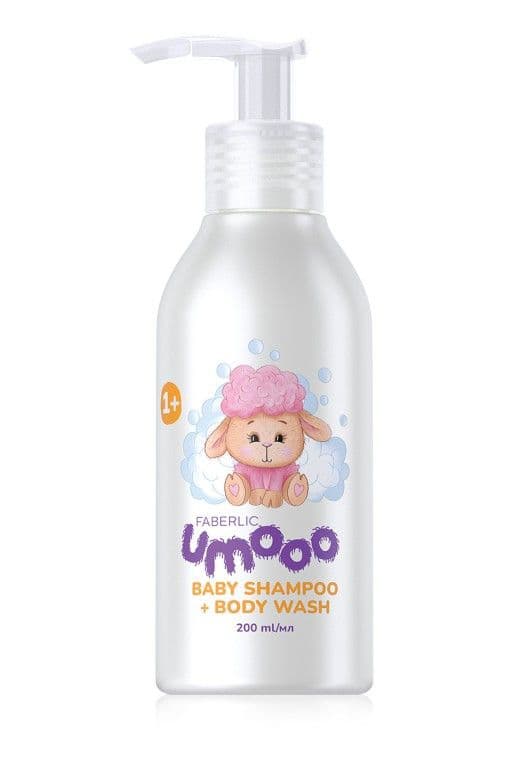 Детский шампунь-гель для душа «Umooo 1+» Faberlic