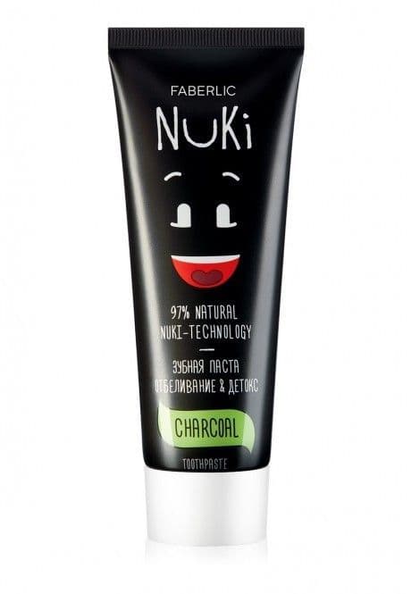 Зубная паста «Отбеливание & Детокс Nuki» без фтора Faberlic