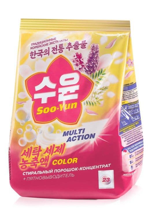 Стиральный порошок-концентрат для цветных тканей «Soo-Yun»