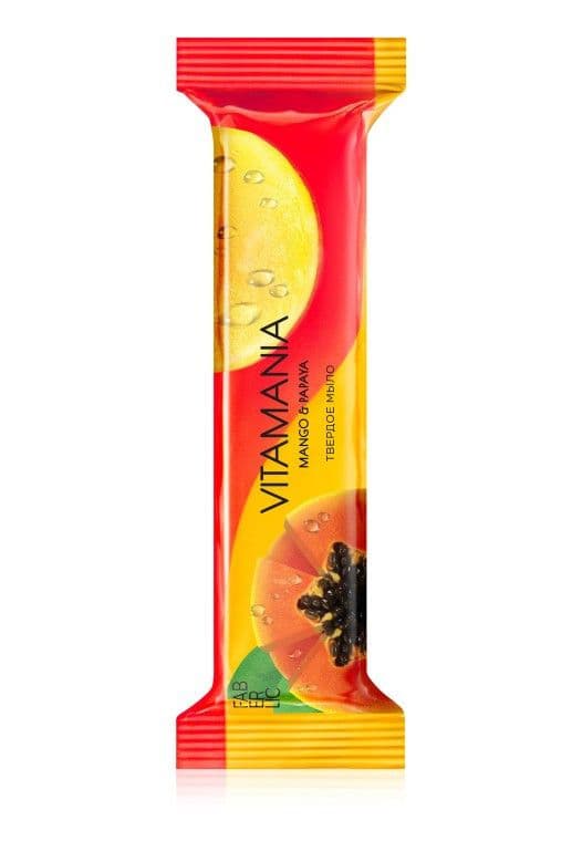 Твeрдое мыло «Манго и папайя Vitamania» Faberlic