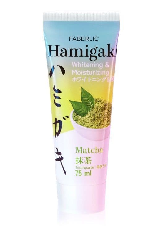 Зубная паста «Отбеливание и увлажнение Hamigaki» без фтора Faberlic