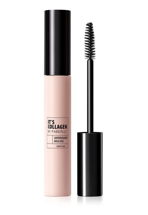 Тушь для укрепления ресниц с эффектом "кукольного" объема «It’s Collagen» Faberlic тон Черный