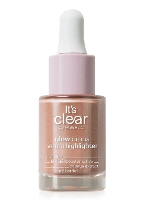 Сыворотка-хайлайтер «Glow drops» тон Жемчужно-розовый