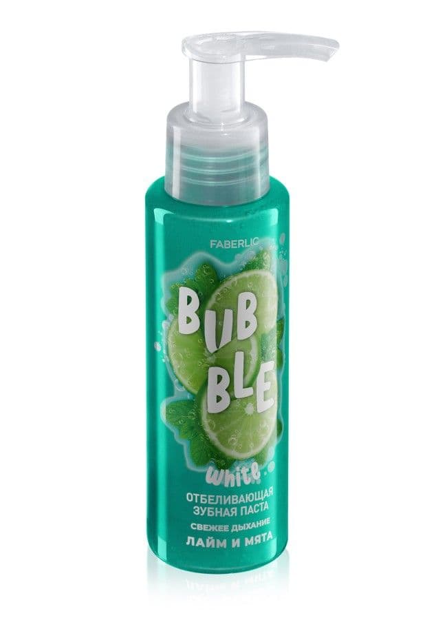 Отбеливающая зубная паста с лаймом и мятой «Свежее дыхание Bubble White» Faberlic
